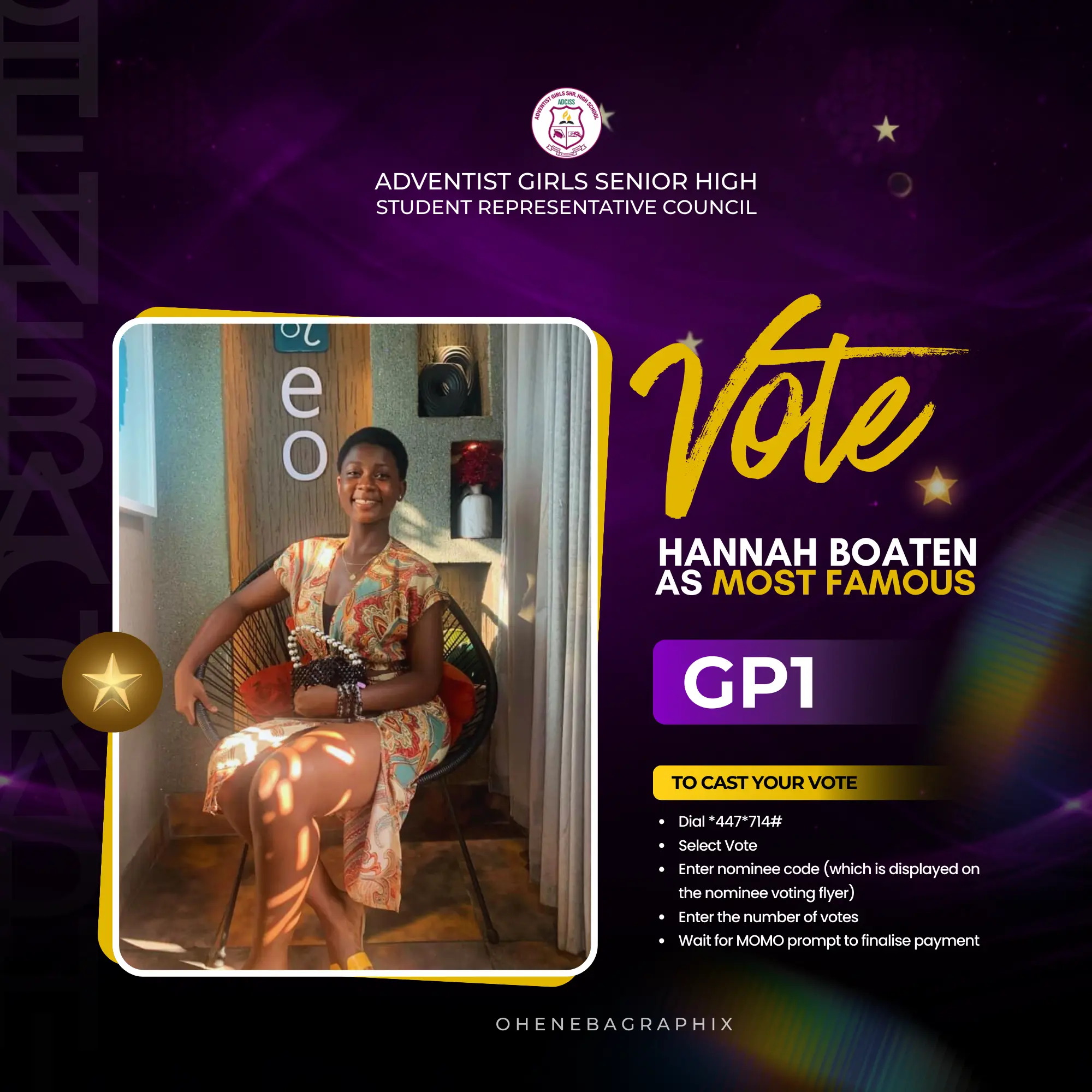 Example of flyer design: Most Famous GP1 — Awards Nominee Design