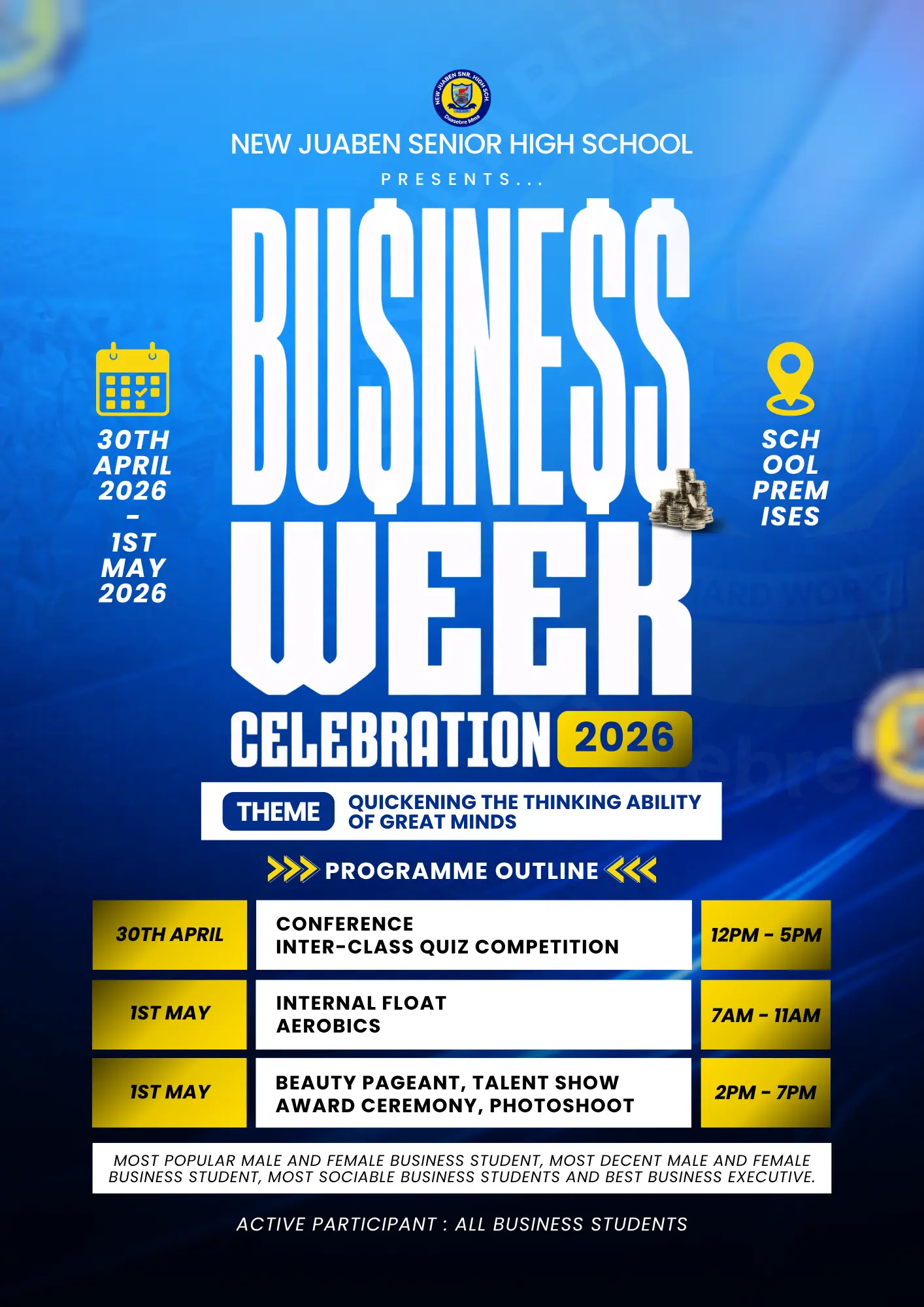 Business Week — Outline — Event Flyer design for Business Week