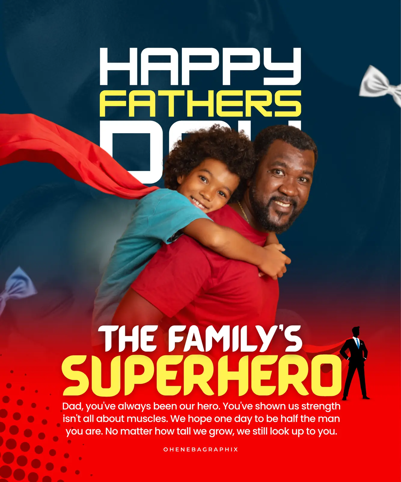 Happy Father's Day Flyer — Seasonal design for Ohenebagraphix