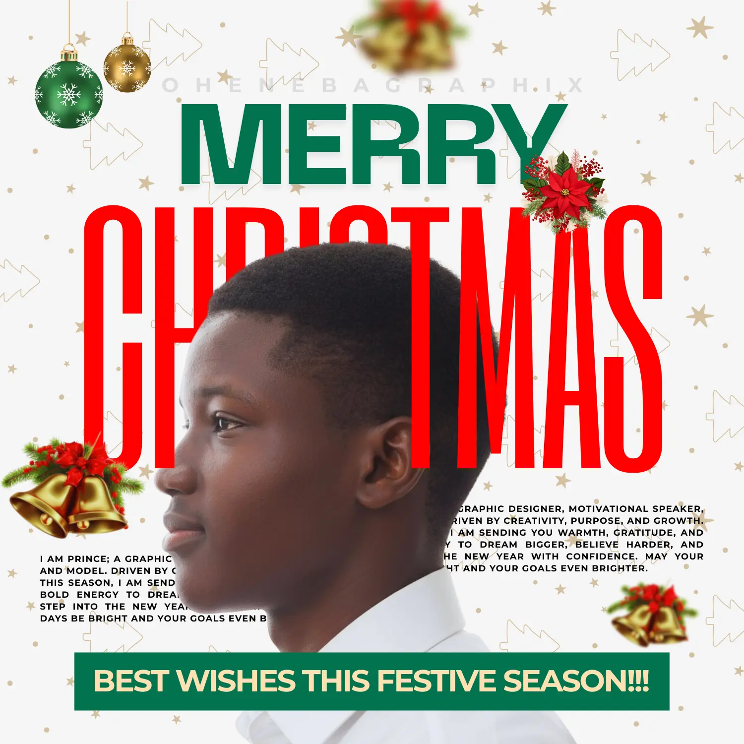 Merry Christmas Post — Seasonal design for Ohenebagraphix